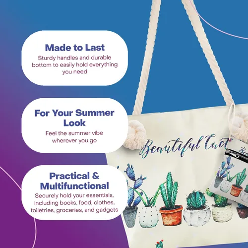 Vista 7 de Rave Envy Bolsas de playa Regalos para mujeres, bolsa de viaje de fin de semana, bolsa de mano para mujer