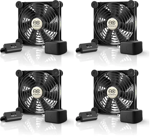 Vista 8 de AC Infinity MULTIFAN Mini, Ventilador USB Compacto de 40mm x 20mm, Certificado UL para Equipo VR, Acuario, Roku, Router, Raspberry Pi, Cosplay