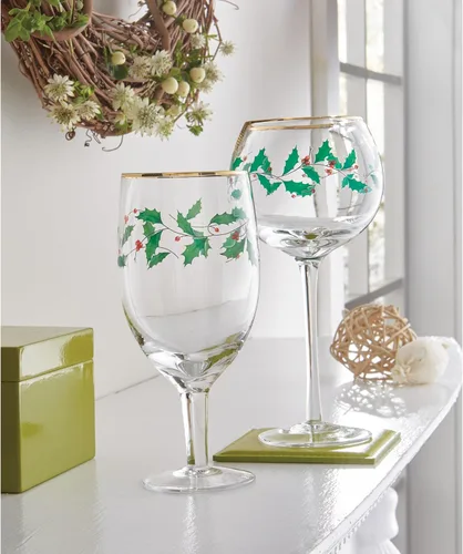 Vista 5 de Lenox 849606 Holiday - Juego de vasos de 4 piezas para bebidas heladas, vajilla navideña, alojamiento