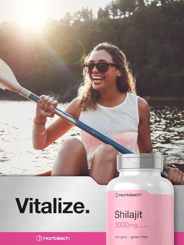 Vista 7 de Horbaach Shilajit para mujer 100 cápsulas Suplemento sin OMG, sin gluten