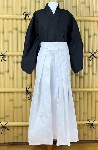 Vista 2 de Edoten ] Uniforme Samurái japonés Hakama NV×WH UMA L