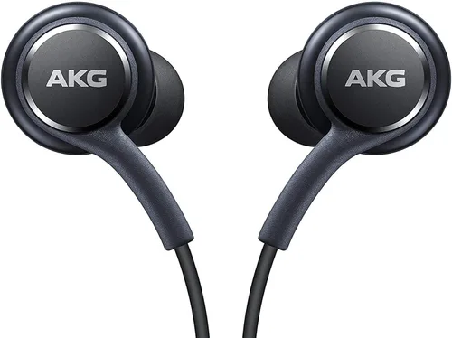 Vista 2 de ElloGear Auriculares OEM con cable para Samsung Galaxy S10 S10e S20 Note 10 Plus Cable – Diseñado por AKG – con micrófono, botones de volumen