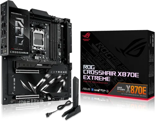 Vista 26 de ASUS ROG Crosshair X870E APEX AMD X870E AM5 ATX Placa Base, AI Avanzado Listo para PC, 18+2+2 Etapas, DDR5, Ventilador de Memoria ROG, Tarjeta ROG
