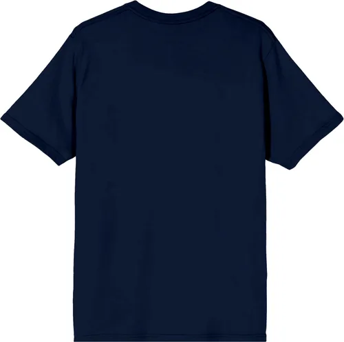 Vista 3 de Bioworld Sonic The Hedgehog Fast Mens Navy Blue Graphic Tee