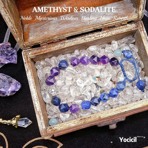 Vista 33 de Pulseras de la amistad, pulsera de obsidiana negra arcoíris para mujeres y hombres, 0.394 pulgadas (0.394 in), ojo de tigre, hematita y cristal