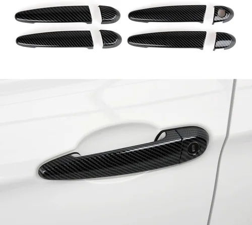 Vista 23 de Funda para reposabrazos de automóvil, caja de almacenamiento de tapa de color carbono, ajuste ABS para BMW F30 2012 2013 2014 2015 2016 2017 2018