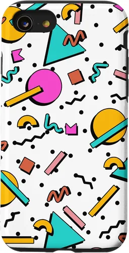 Vista 18 de Vintage Geometría Forma Patrón Retro 80s 90's Nostalgia Case para iPhone 17