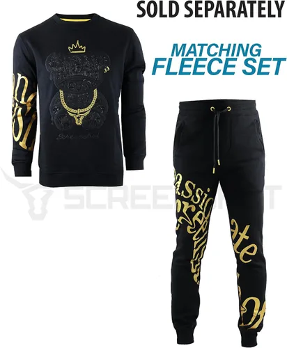 Vista 4 de SCREENSHOT Urban NYC Graffiti Hip Hop - Sudadera de forro polar con cuello redondo para hombre