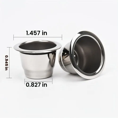 Vista 3 de Cápsulas reutilizables para Nespresso OriginalLine, 6 cápsulas de café recargables de acero inoxidable compatibles con máquinas Nespresso Original