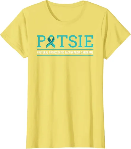 Vista 28 de POTS Dysautonomia Turquoise Ribbon Autonomic Dysfunction T-Shirt Asphalt Grey