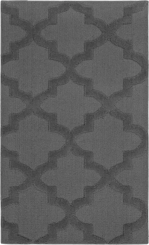 Vista 15 de Alfombra de Área Garland Rug Quatro Negra de 3' x 5' con Diseño de Enrejado Cut-Loop - Suave, Cómoda, Elegante y Económica en un Hermoso Color Negro