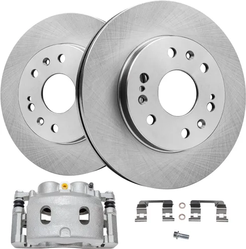 Vista 30 de Detroit Axle - Kit de freno delantero para Toyota RAV4 Prius V Lexus HS250h Scion xB Rotores de freno de disco de 10.83 pulgadas Pinza de freno