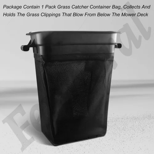 Vista 8 de Fennoral 532400226 400226 - Recipiente para ensacésped compatible con cortacésped Husqvarna AYP Dixon G483ST, RZ30, RZ3016, reemplaza