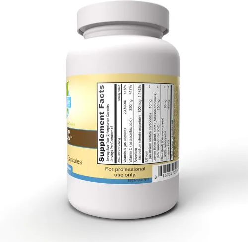 Vista 3 de Priority One Vitaminas H2PLX 90 cápsulas vegetarianas – Fórmula especializada de apoyo inmunológico con litio, extracto de melisa y otros nutrientes