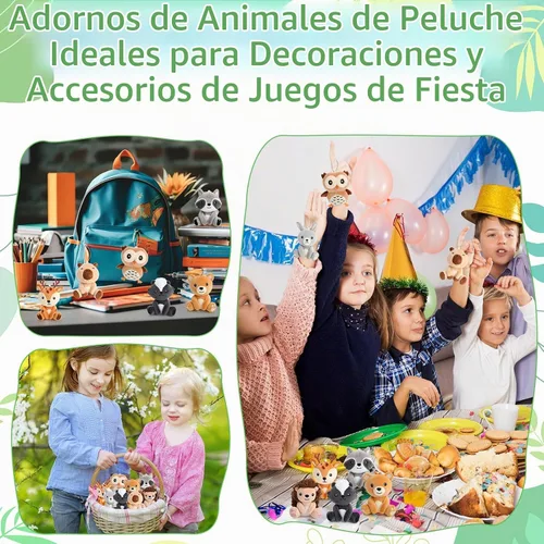 Vista 4 de Aoriher - Juego de 9 animales de peluche de bosque a granel de 4 pulgadas