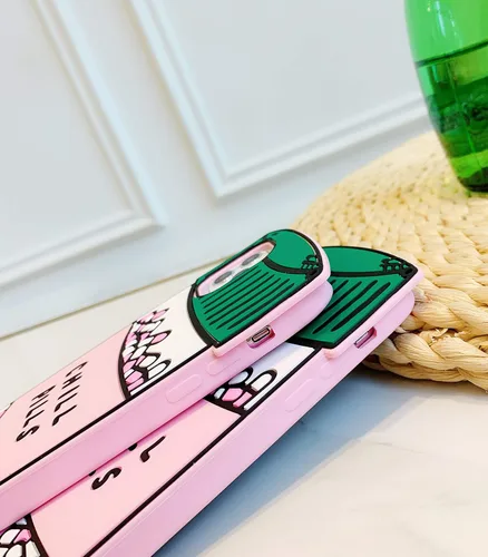 Vista 5 de Fundas compatibles con iPhone 14 Pro Max, funda de silicona 3D (versión 6.7 de 2022), diseño bonito de dibujos animados, suave y delgado, funda