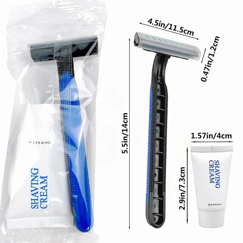 Vista 5 de Kit de afeitado a granel, afeitado suave desechable y crema