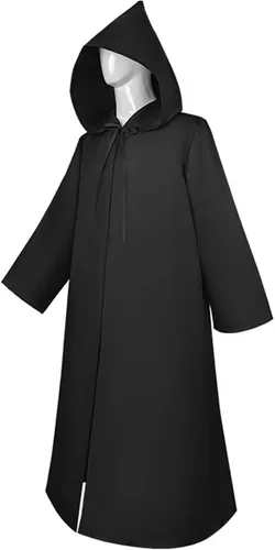 Vista 2 de Adult Robe Kids Hooded Cloak Men Women Anankin Skywalker Cosplay Outfit Halloween Costume