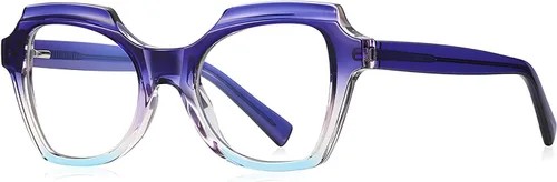 Vista 9 de Gafas Cuadradas Luz Azul Rosaneve B6 Lente de luz azul/marco verde