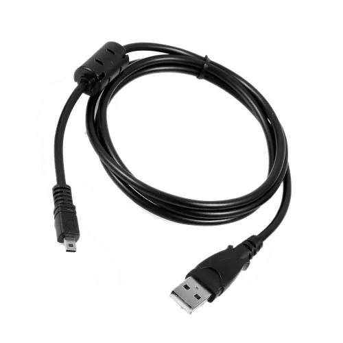 Vista 2 de Cable USB UC-E4 para cámara réflex digital Nikon D40, D50, D70, D70S, D80, D90, D200, D300, D300S, D700, D3000, D3100, D7000