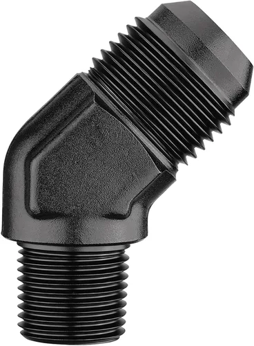 Vista 47 de EVIL ENERGY Adaptador de ajuste de 6AN a 3/8" NPT macho de 90 grados, aluminio