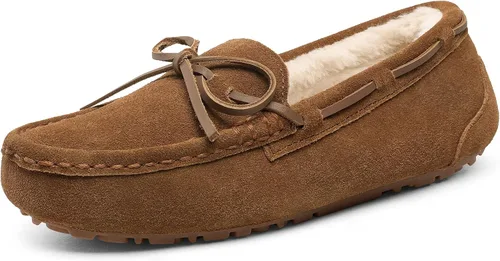 Vista 6 de Pantuflas Dream Pairs planos, de piel sintética, para mujer