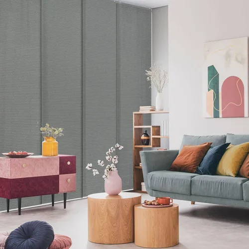 Vista 2 de GoDear Design Persianas verticales semitransparentes 45.8"-86" x 96", Night búho nocturno