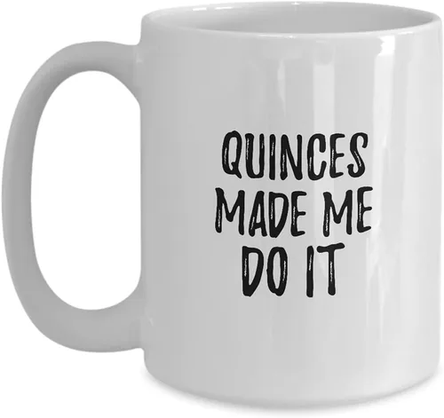 Vista 9 de EzGift Quinces Made Me Do It Taza divertida Foodie Present Idea Taza de té de café 11 oz