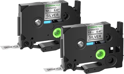 Vista 16 de GREENCYCLE Paquete de 2 cintas adhesivas compatibles con Brother P-Touch TZe-531 TZe531 TZ531 TZ-531 TZe TZ 0.472 in 0.47 pulgadas, cinta