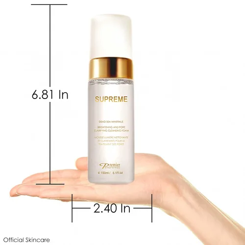 Vista 4 de Premier Dead Sea Supreme Brightening & Pore Clarifying Cleansing Foam 5.1 Fl oz