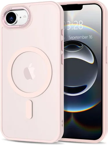 Vista 257 de Anuck - Funda magnética para iPhone 11 compatible con MagSafe, carcasa trasera mate translúcida dura, borde de TPU, delgada, resistente a impactos