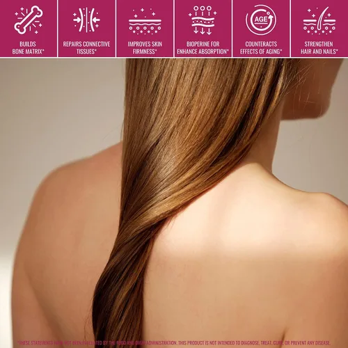 Vista 4 de Sundhed Max Collagen Plus C - Colágeno natural con biotina y bioperina para aumentar la hidratación antienvejecimiento y la firmeza de la piel