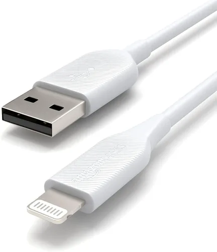 Vista 12 de Amazon Basics Paquete de 2 cables de carga USB-A a Lightning ABS, cargador certificado MFi para Apple iPhone 14, 13, 12, 11 X Xs Pro, Pro Max, Plus