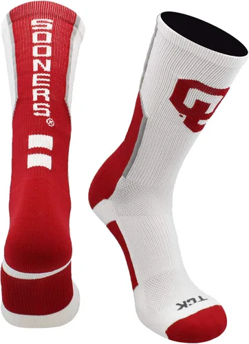 Vista 16 de TCK NCAA Perimeter Crew Socks, calcetines deportivos de equipo de rendimiento atlético para hombres y mujeres, absorben la humedad, con licencia