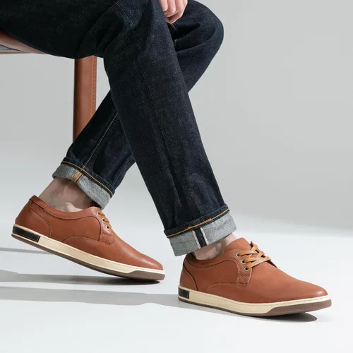 Vista 4 de Vostey Men's Sneakers Fashion Casual Shoes Dress Sneaker Oxford Shoes