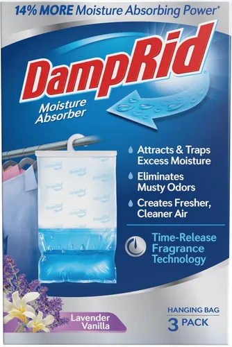 Vista 11 de DampRid Absorbedor de humedad colgante de aroma fresco, 1 libra (paquete de 12) – Elimina olores a humedad para un aire más fresco y limpio, ideal