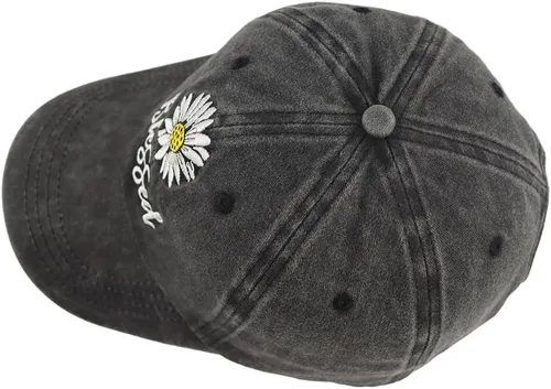 Vista 4 de Gorra de béisbol cristiana bordada de algodón lavado vintage para mujeres y hombres, ajustable