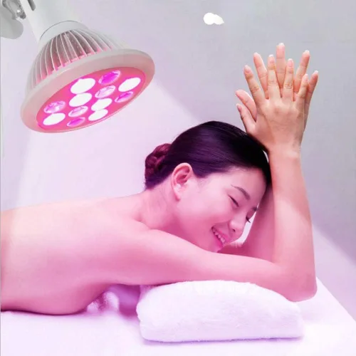 Vista 4 de RZH Lámpara de fisioterapia infrarroja de 36W, fuente de luz dual LED, lámpara electrónica de la hornada de la belleza, promueve el crecimiento