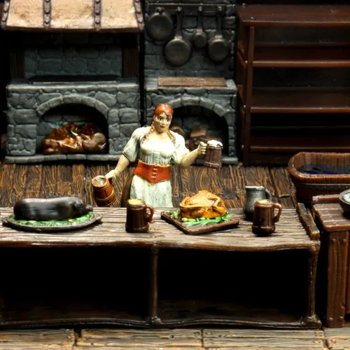 Vista 6 de WizKids Warlock Tiles: Accesorio – Cocina