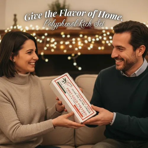 Vista 2 de Papa Vince Juego de aceite de oliva virgen extra y balsámico - AOVE Primero prensado en frío diciembre 2023/24, vinagre balsámico envejecido 8 años
