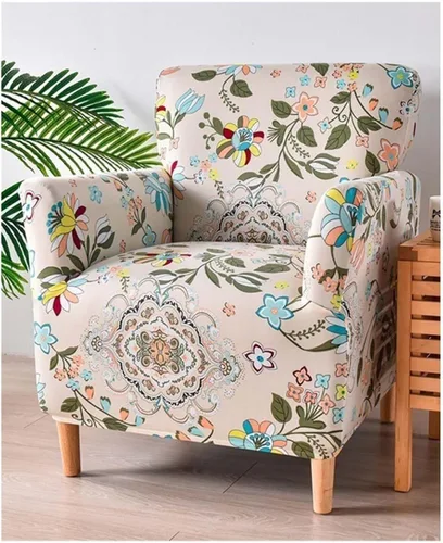 Vista 17 de Fundas elásticas para sillón de sala de estar, fundas protectoras para perros, mascotas y niños, diseño de jacquard con patrón de 1 asiento pequeño