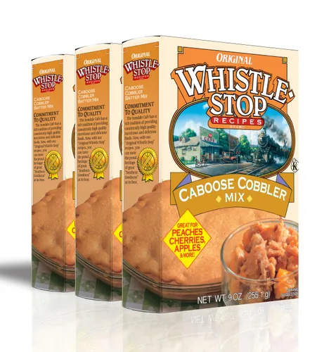 Vista 8 de Recetas originales de WhistleStop Cafe Mezcla de masa Caboose Cobbler (caja de 6)