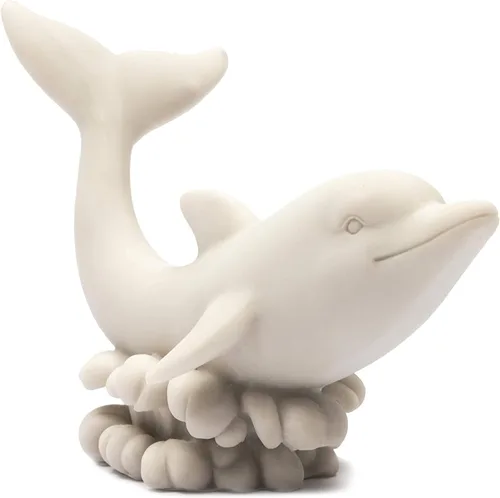 Vista 5 de Bright Creations Kit de pintura de cerámica para adultos, figuras de delfines para pintar, paquete de 2, 3.5 x 2.25 x 5 pulgadas, poliresina sin