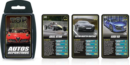 Vista 2 de Top Trumps Coches Deportivos Clásicos - Edición en españolCoches Deportivos ClásicosVersión en Español, Multi
