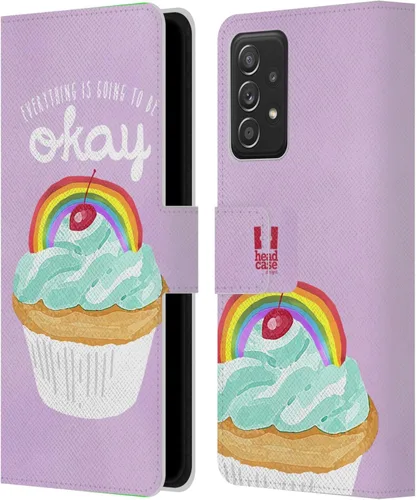 Vista 272 de Head Case Designs Assortment Cupcakes Happiness Leather Wallet Case Compatible with Samsung Galaxy A07 4G Surtido