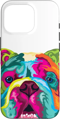 Vista 8 de Pop Art English Bulldog Dog Lover Bulldog Case for iPhone 17