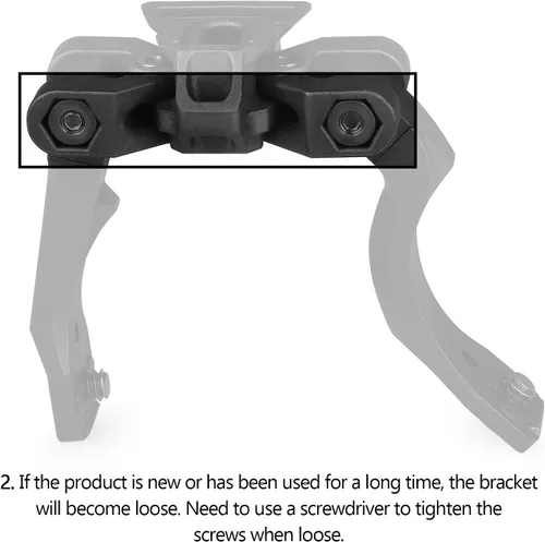 Vista 8 de New Reinforced Upgraded Version Night Vision Bridge with Adjustable Field of View for pvs14 Support 2 Optical Night Visions or 1 Digital Night