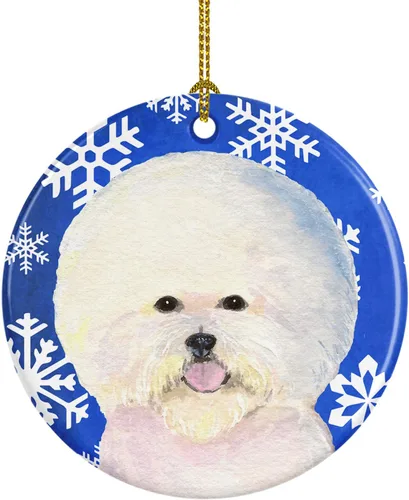 Vista 179 de Caroline's Treasures Cavalier Spaniel - Adorno de cerámica para colgar en el árbol de Navidad, para el hogar, Navidad, fiestas, regalo, 3 pulgadas