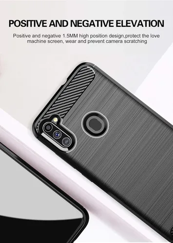 Vista 6 de MAIKEZI - Carcasa para Samsung Galaxy A11, con protector de pantalla HD, poliuretano termoplástico suave, delgada, antideslizante, funda protectora