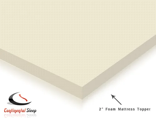 Vista 4 de Funda de colchón doble de espuma de alta densidad de 2 pulgadas, infusión de gel, con cubierta extraíble de Continental Sleep